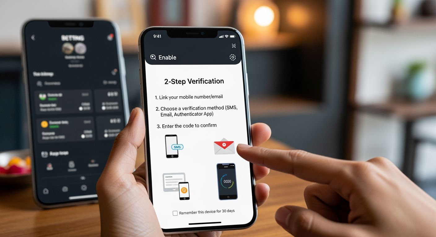How to use two-step verification in betting apps in India